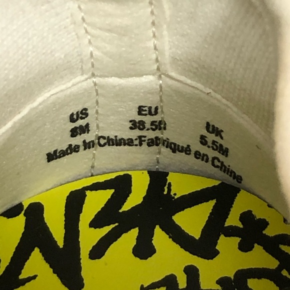 Women’s DKNY White Nilli Nylon Trainers Sock - Picture 6 of 8